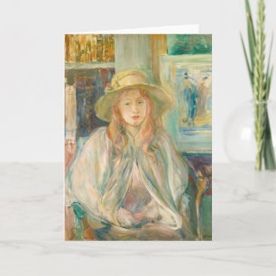 Fillette au Chapeau de Paille Berthe Morisot Card