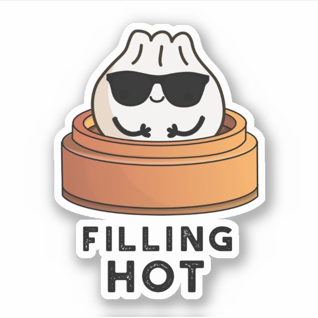 Filling Hot Funny Dumpling Pun  (Front)