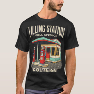 Filling Station Vintage Roadside Americana Retro 7 T-Shirt