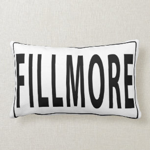 Fillmore San Francisco Street Sign Lumbar Cushion