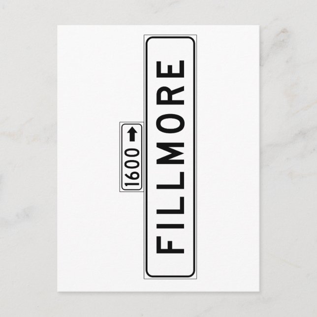 Fillmore St., San Francisco Street Sign Postcard (Front)