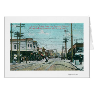 Fillmore Street View 1 Year After Fire of 1906