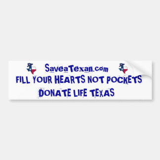 FillurHearts not Pockets Bumper Sticker