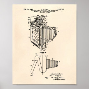 Film Camera 1948 Patent Art - Old Peper Poster
