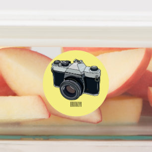 Film camera cartoon illustration