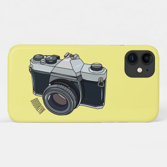 Film camera cartoon illustration Case-Mate iPhone case (Back (Horizontal))