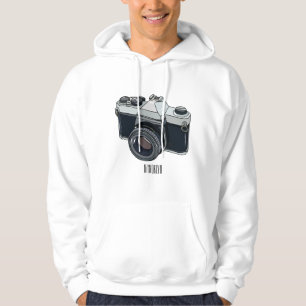 Film camera cartoon illustration hoodie