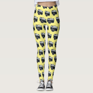 Film camera cartoon illustration leggings