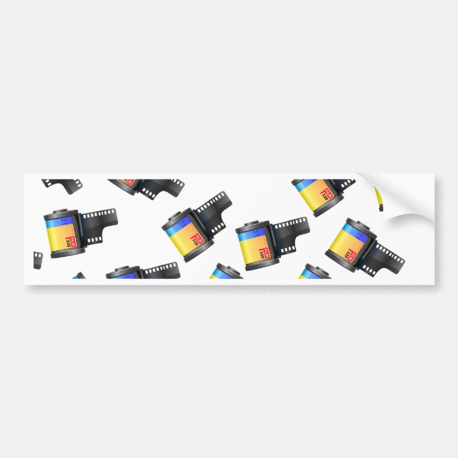 Film Canister Bumper Sticker (Front)