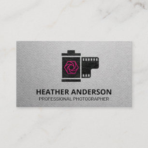 Film Cannister   Camera Shutter Icon Business Card