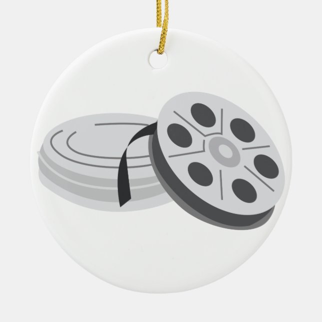 Film Cans Ceramic Ornament (Front)