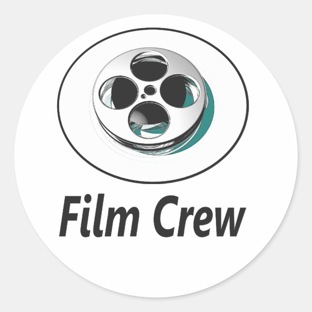 Film Crew Classic Round Sticker (Front)