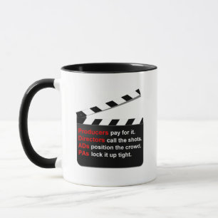 Film Crew take a break and CLAP for new movie idea Mug