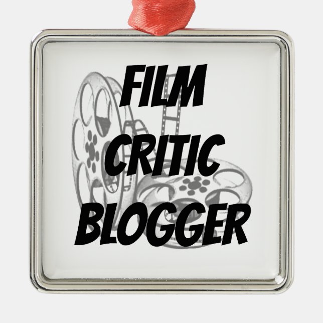Film Critic Blogger Metal Tree Decoration (Front)