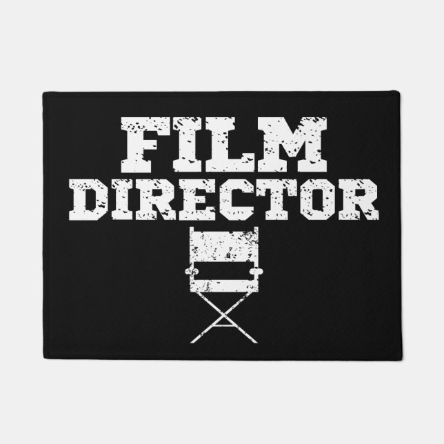 Film Director Movie Crew Chair Apparel Birthday Doormat (Front)