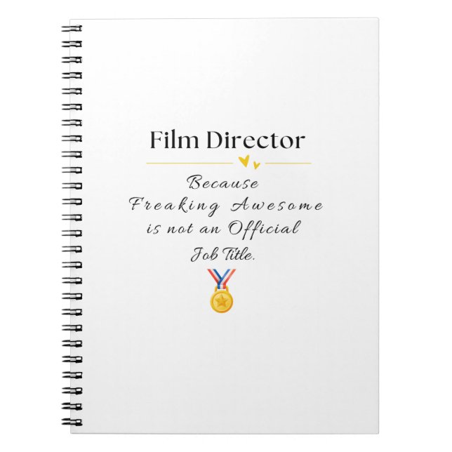 film director notebook (Front)