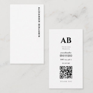 Film  Director Photo QR Code Business Card