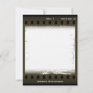 Film Flat Note Card (olive)