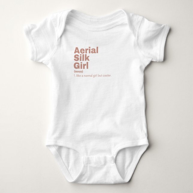 Film Girl - Aerial Silk Baby Bodysuit (Front)