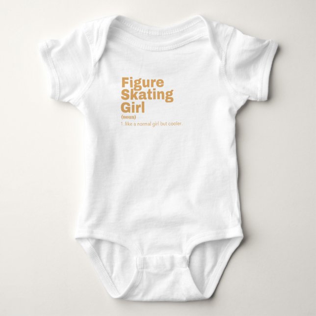 Film Girl - Figure Skating Baby Bodysuit (Front)