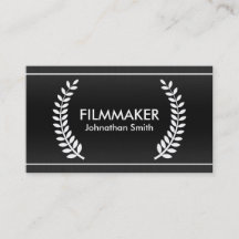 Film Laurels Classy Business Cards for Filmmakers