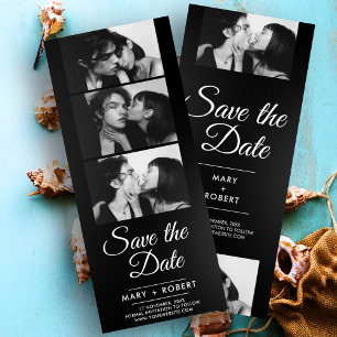 Film minimal photo booth cute modern save the date
