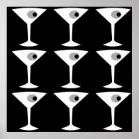 Film Noir Another Martini Poster