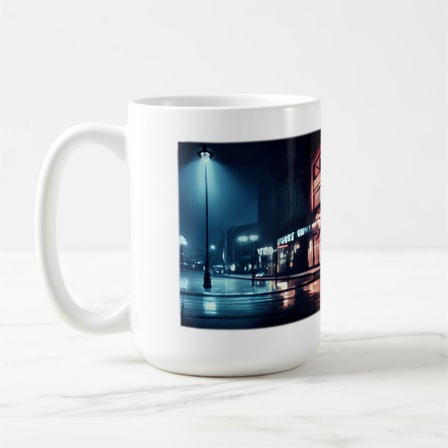Film Noir Downtown Classic Mug, 15 oz  Coffee Mug (Left)