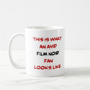 film noir fan, avid coffee mug