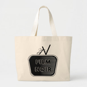 Film Noir Large Tote Bag