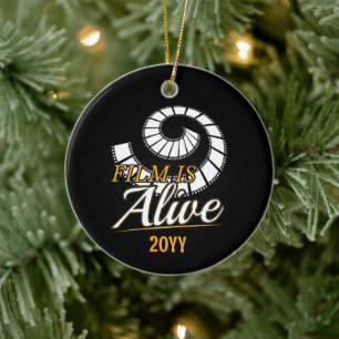 Film Photography - Film is Alive Photographer Ceramic Ornament