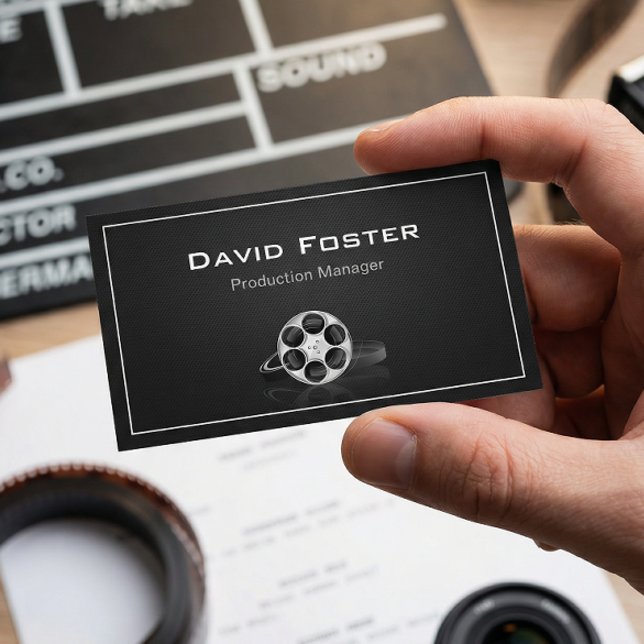 Film Production Manager Director Producer Cutter Business Card (Creator Uploaded)