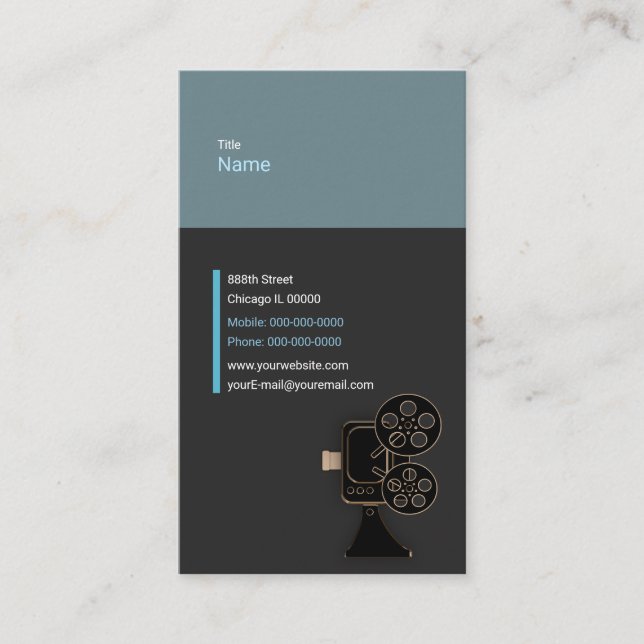 Film Projector Business Card (Front)