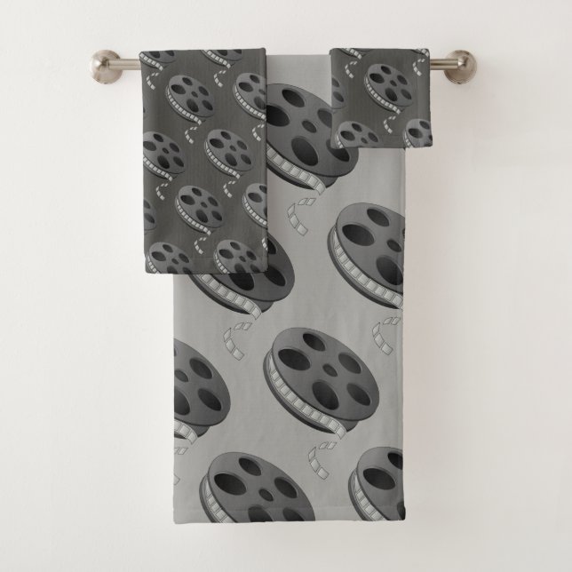 Film Reel Bathroom Towel Sets (Insitu)