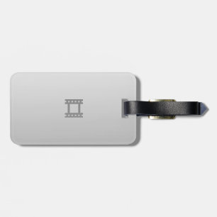 Film Reel Luggage Tag w/ leather strap