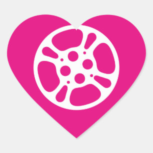 Film Reel / Movie Reel Heart Sticker