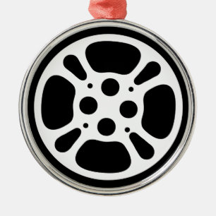Film Reel / Movie Reel Metal Ornament