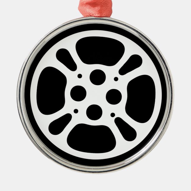 Film Reel / Movie Reel Metal Ornament (Front)
