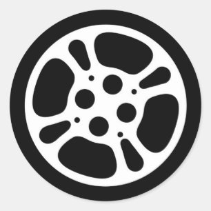 Film Reel / Movie Reel Round Sticker