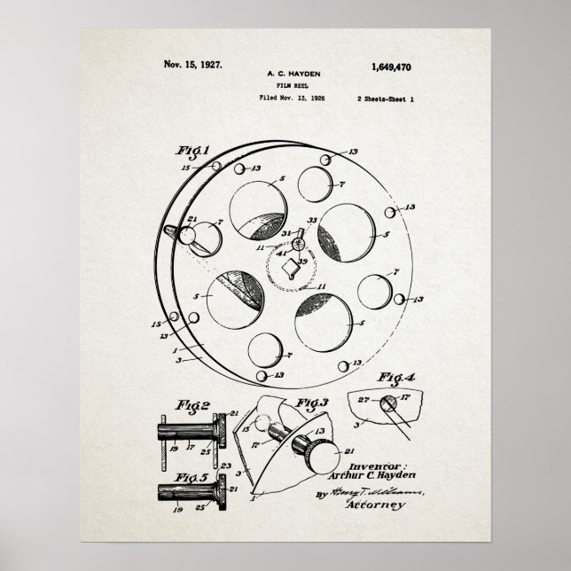 FILM REEL Patent Poster (Front)