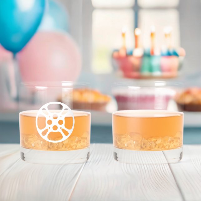 Film Reel Whiskey Glass (Insitu (Baby Shower))