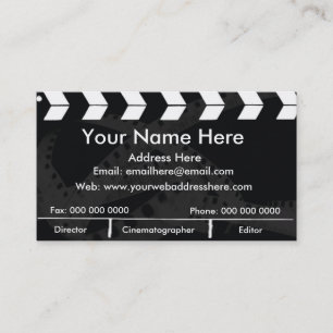 Film Slate Business Card