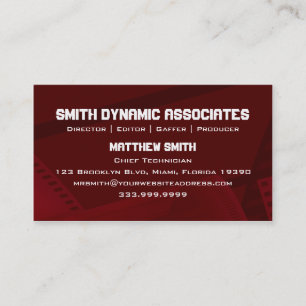 Film Spring Red V.2 Business Card