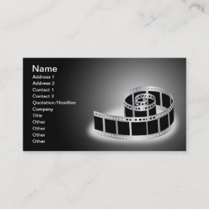 Film strip business card