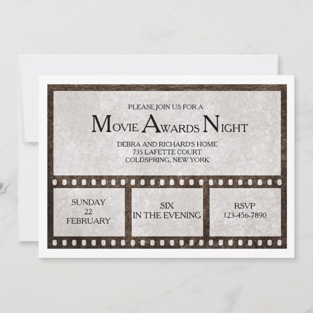 Film Strip Invitation (Front)