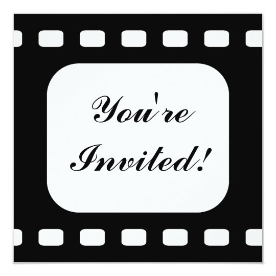 Film Strip Movie Birthday Party Card