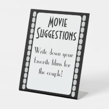 Film Strip Movie Suggestion Guest Book Idea Sign