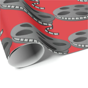 Film strip pattern movie wrapping paper