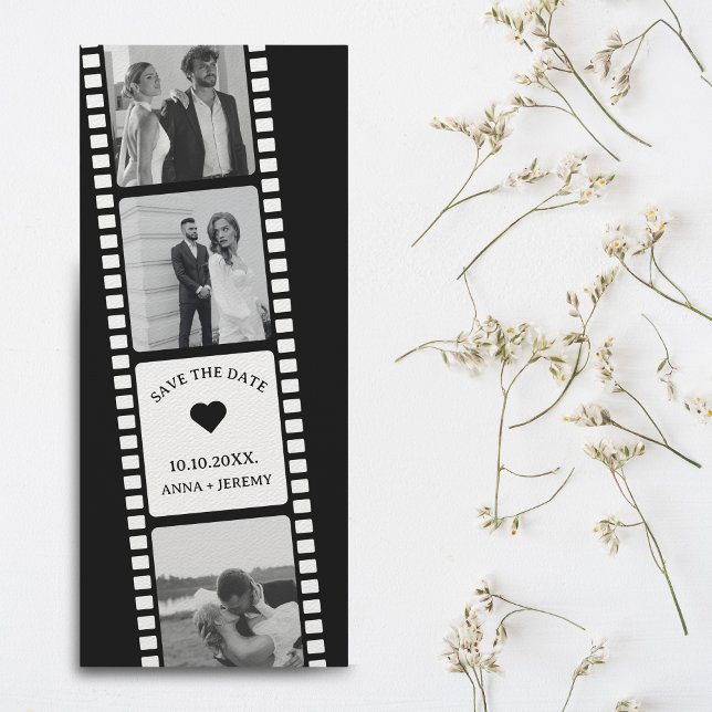 Film Strip Photo Booth Bookmark Save the Date Invitation (Photo Booth Save the Date)