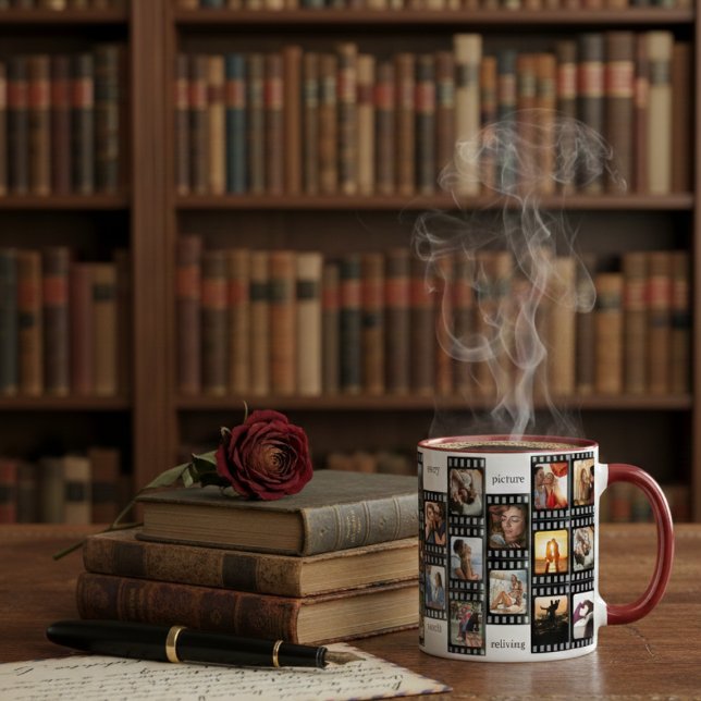 Film Strip Photo Collage Custom 26-Photo Memory Mug (Creator Uploaded)